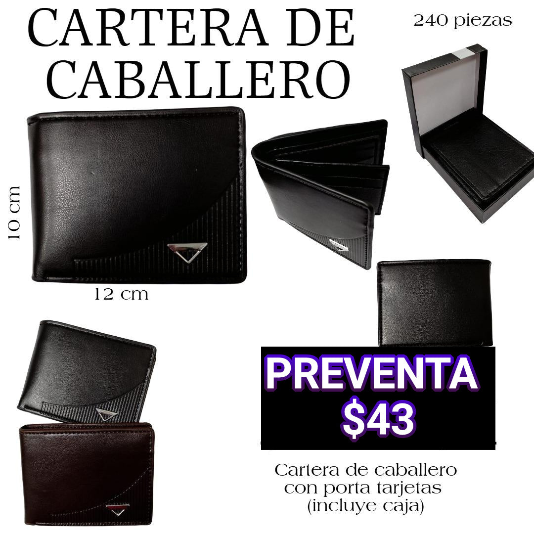 *Cartera Caballero Con Caja