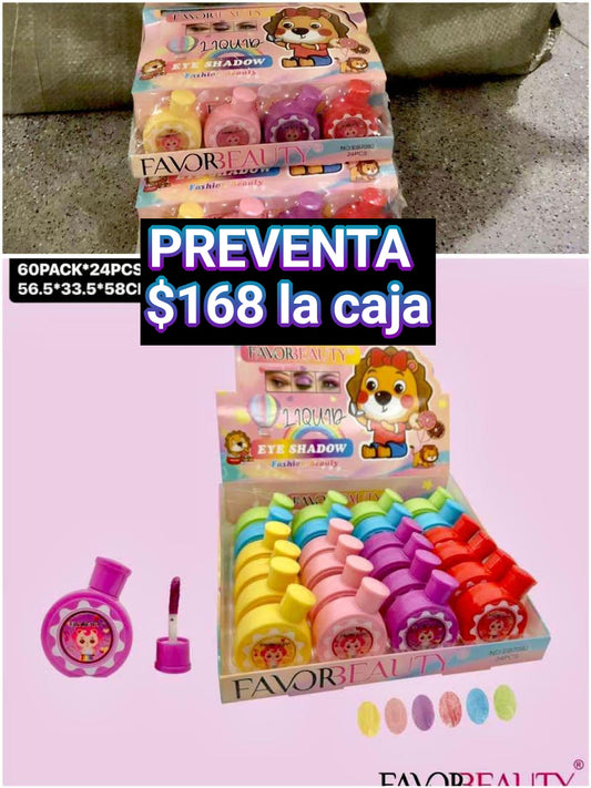 Sombra glitter animalitos